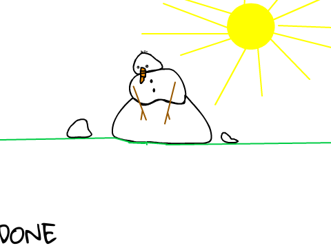 Melting Snowman Speedpaint