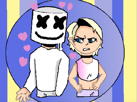  Friends | Marshmello X Anne-Marie SpeedDraw