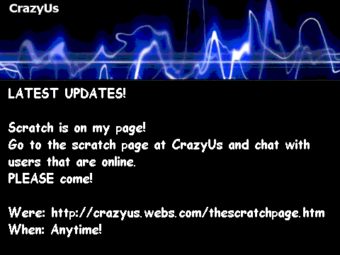 Scratch on CryzyUs