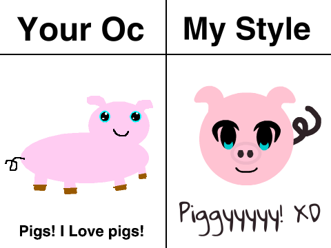 Draw your oc and I'll redraw in my style! remix remix-6