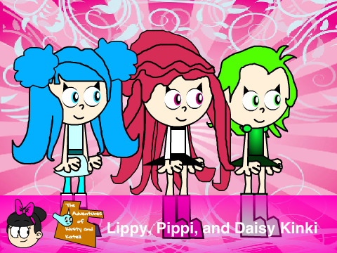 The Adventures of Kirsty and Kateli: Lippy, Pippi, and Daisy Kinki (Vector Look)