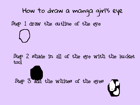 How to draw a manga girl's eye