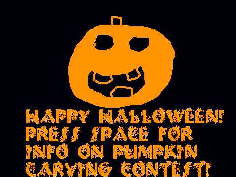 HAPPY HALLOWEEN! + Pumpkin carving contest.