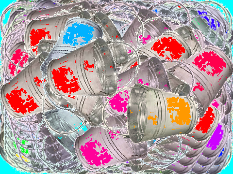 Bucket fidget spinner Version 2.1 (Trail RAINBOWS)