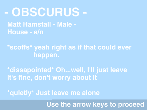 - Obscurus - Auditions - (my audition)
