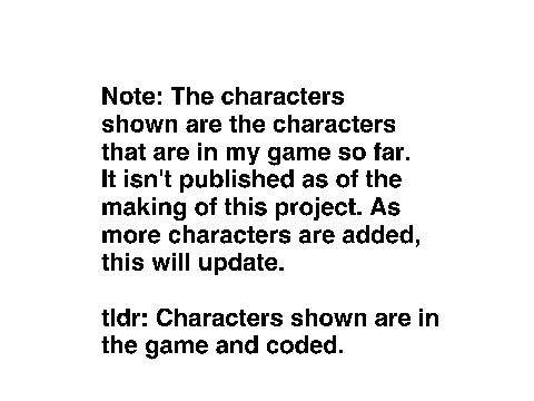 Adventure of Ardeid Sahsum Characters