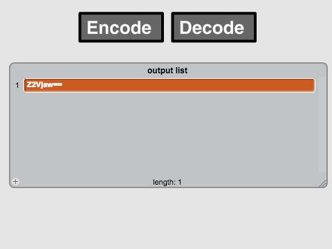 Base64 encoder/decoder