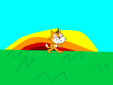 Unicorn scratch cat :P