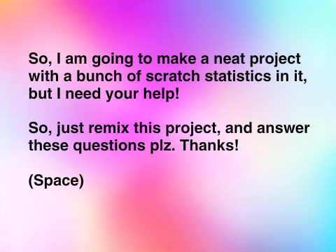 a questionnaire of the scratch variety: answered
