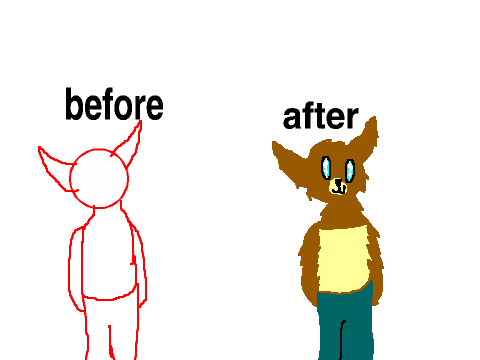 before after