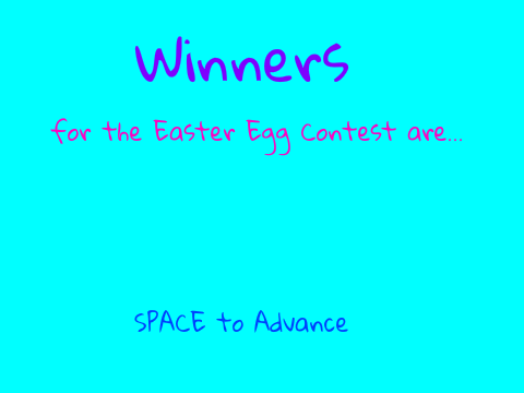 Winners for Easter Egg Contest