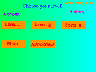 Maths and history game/tests for KS1, 2 and 3
