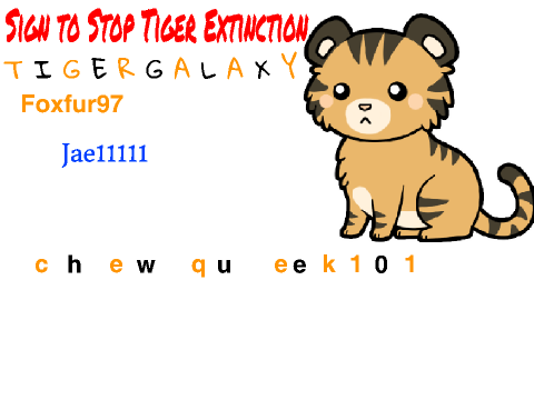 Sign and Stop Tiger Extinction!!!! remix