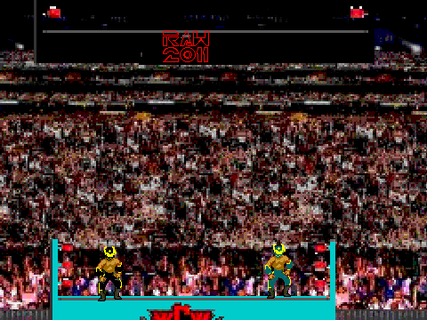 WWE RAW sin cara vs hunico(evil sin cara)(improved)