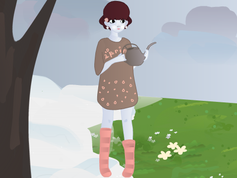 >> april showers (of snow) | dtt entry