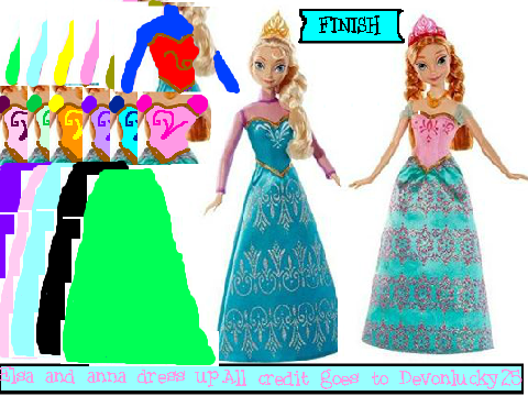 Elsa and Anna Dress-up