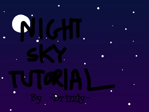 Night Sky Tutorial