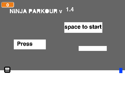 Ninja parkour v1.4 remix (my first platformer)