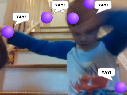 someone saying yay