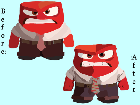 Blockshade Comparison: Anger  "Inside Out"