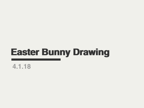 Easter Bunny Drawing
