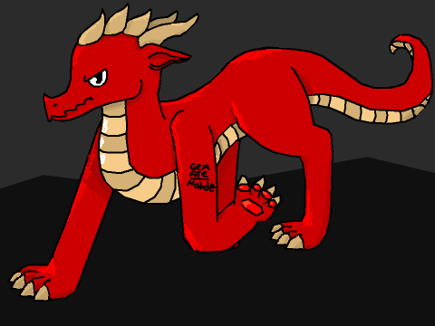 I entered a dragon drawing competition :>