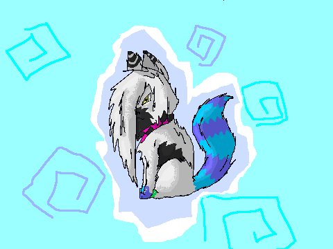 cat coloring contest entry