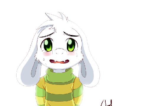 sad asriel speed draw