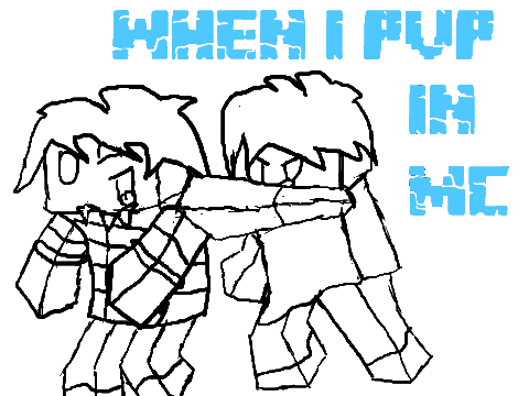 When I PVP in MC (Minecraft)