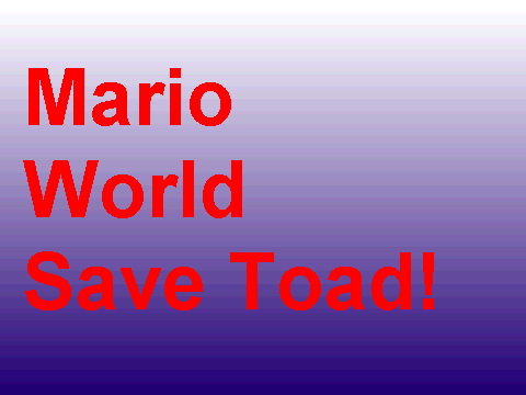 Save Toad Game Level 1