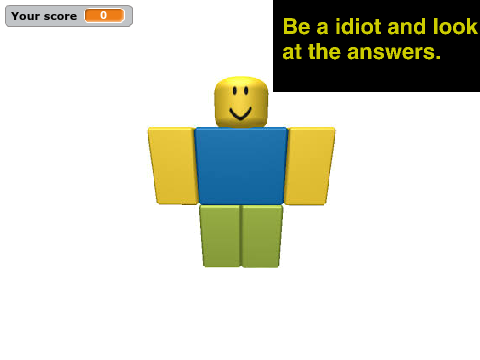 Roblox quiz