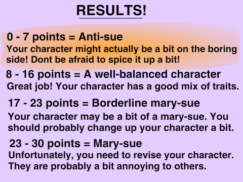 How "Mary-Sue" is Your OC? remix