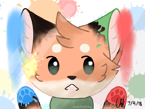Mitsu Splatter Painting <3
