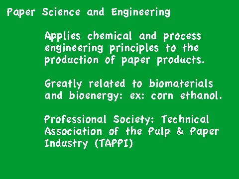 Paper Science and Engineering Stage