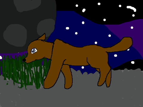 Running dog animation
