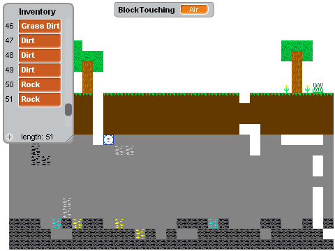 Block Breaking and Inventory Test