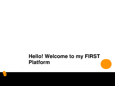 My first platform! 