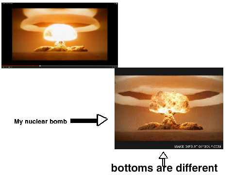 nuclear bombs