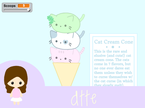 ~ cat cream cone: dtte ~