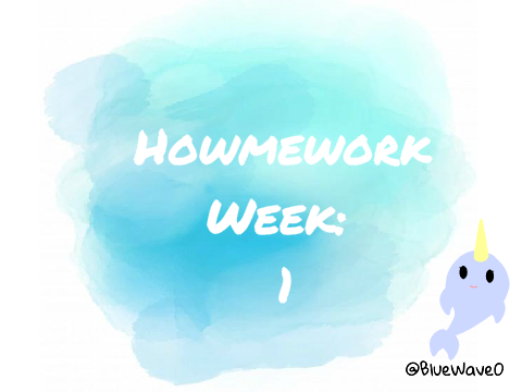 Homework week: 1