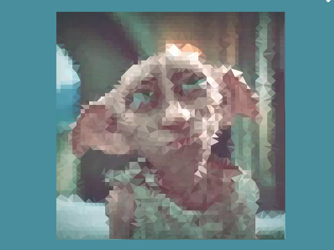 Polyart of Dobby The House Elf!