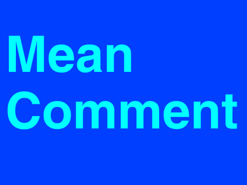 Mean Comment - interactive story