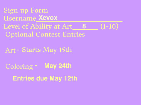 Scratch Challenge Contest Filled Form