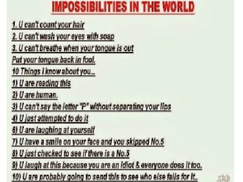 Impossibilities In The World