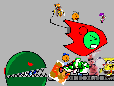 Add Yourself Running From The Junk Monster!  remix