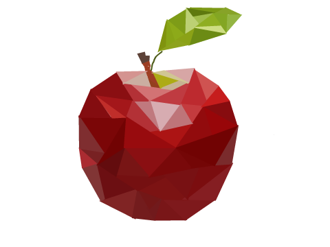 Cliche Apple PolyArt