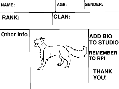Warrior Cat Clans RPG Bio