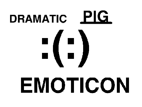 DRAMATIC PIG FACE