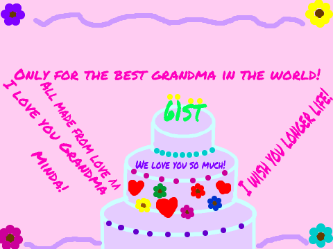 Happy Birthday to the best grandma in the world!