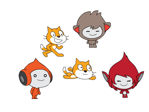 Mascotes do Scratch